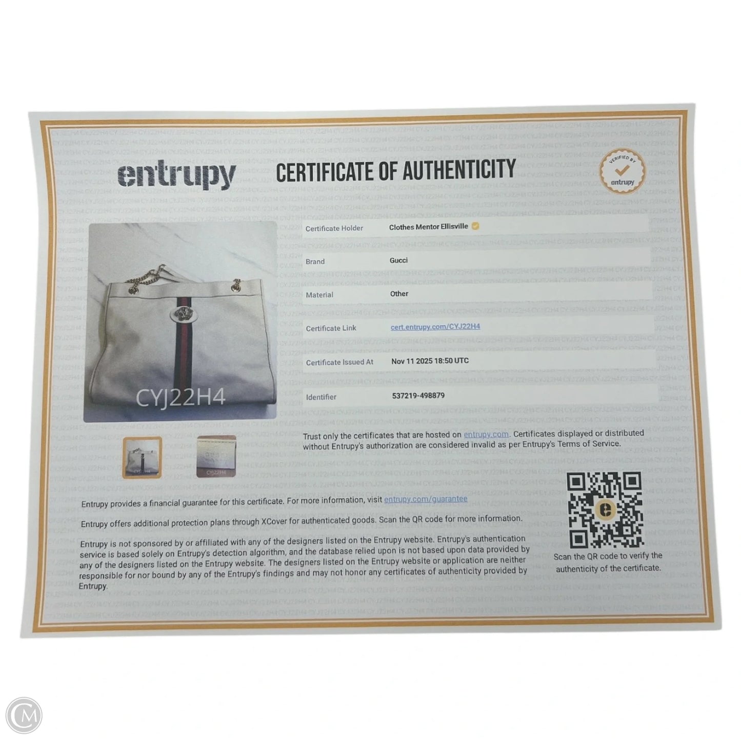 Tote Luxury Designer By Gucci, Size: Large