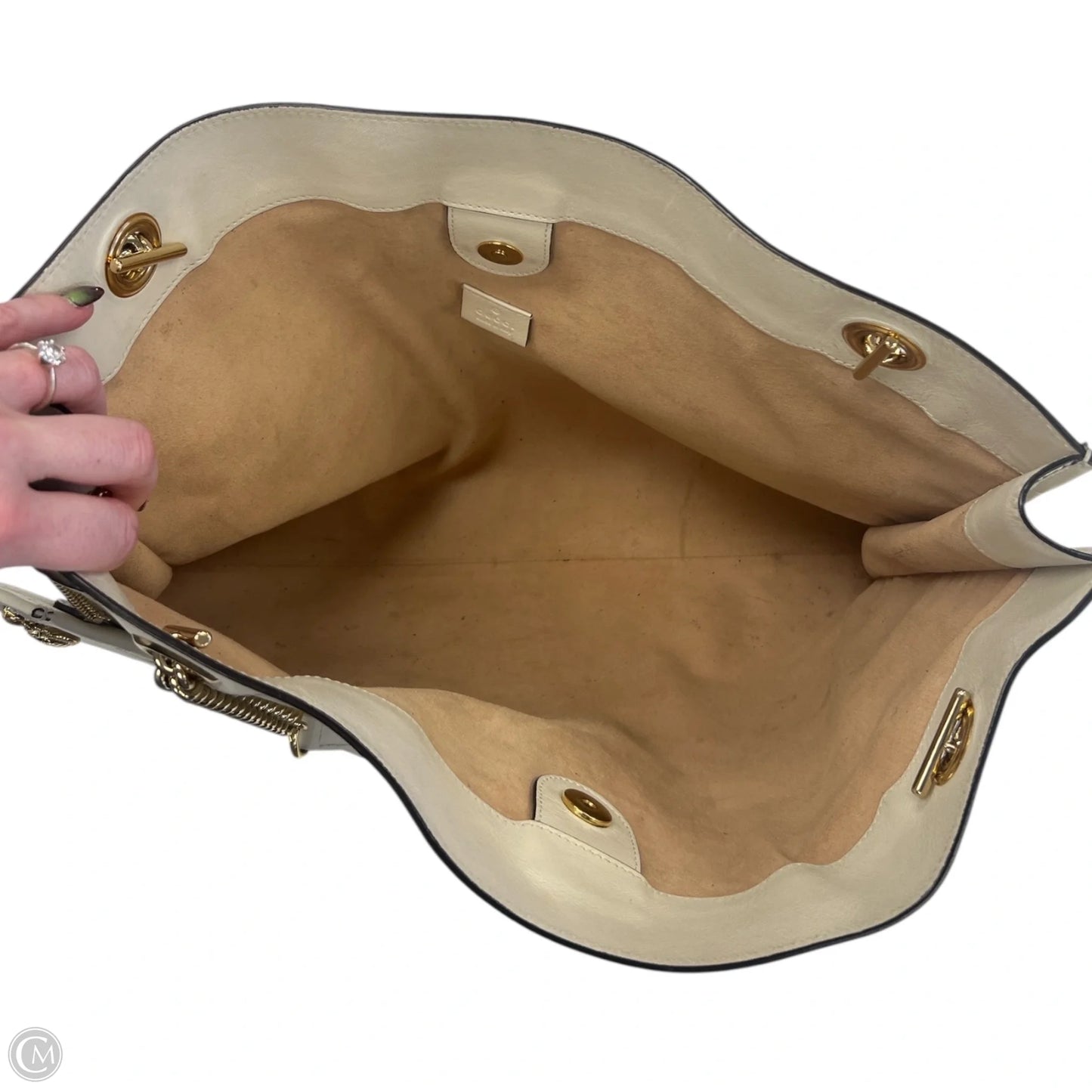 Tote Luxury Designer By Gucci, Size: Large