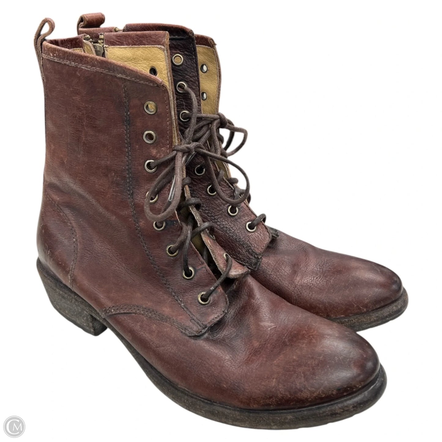 Boots Designer By Frye In Brown, Size: 10