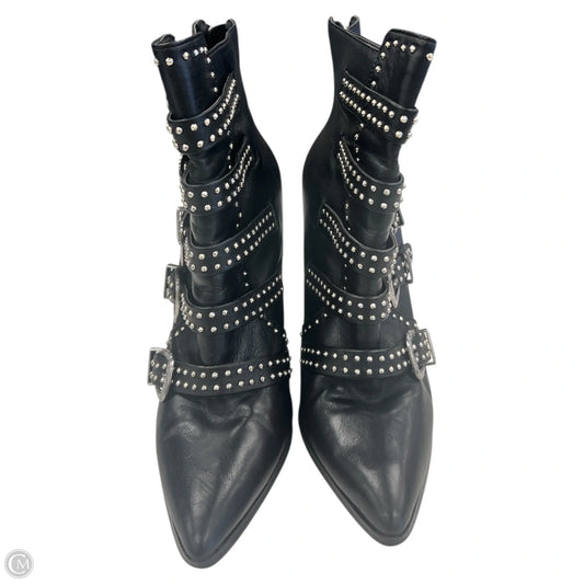 Boots Ankle Heels By Steve Madden In Black, Size: 10