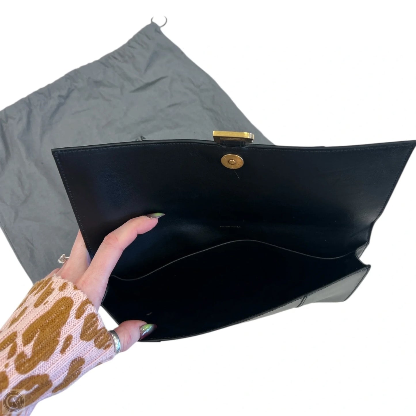 Clutch Luxury Designer By Balenciaga, Size: Medium