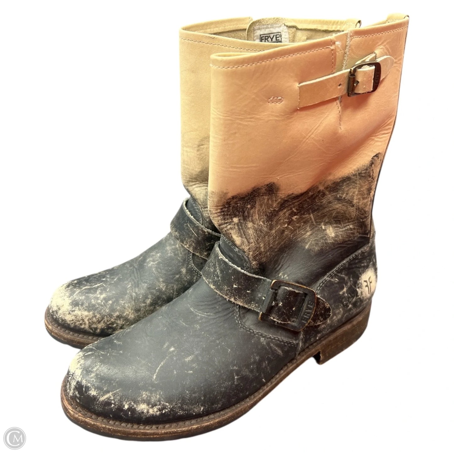 Boots Designer By Frye In Black, Size: 8