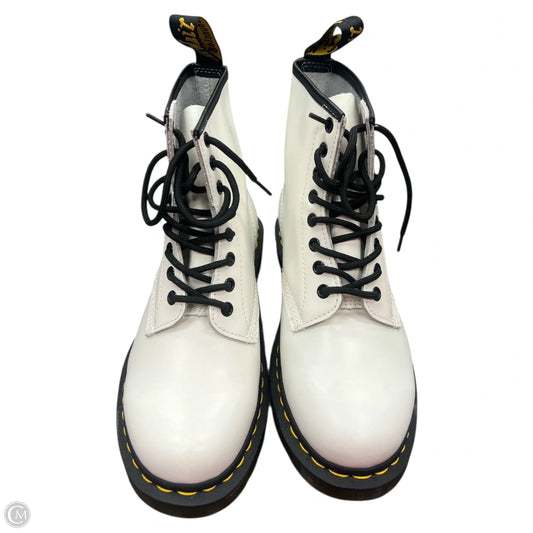 Boots Combat By Dr Martens In White, Size: 8