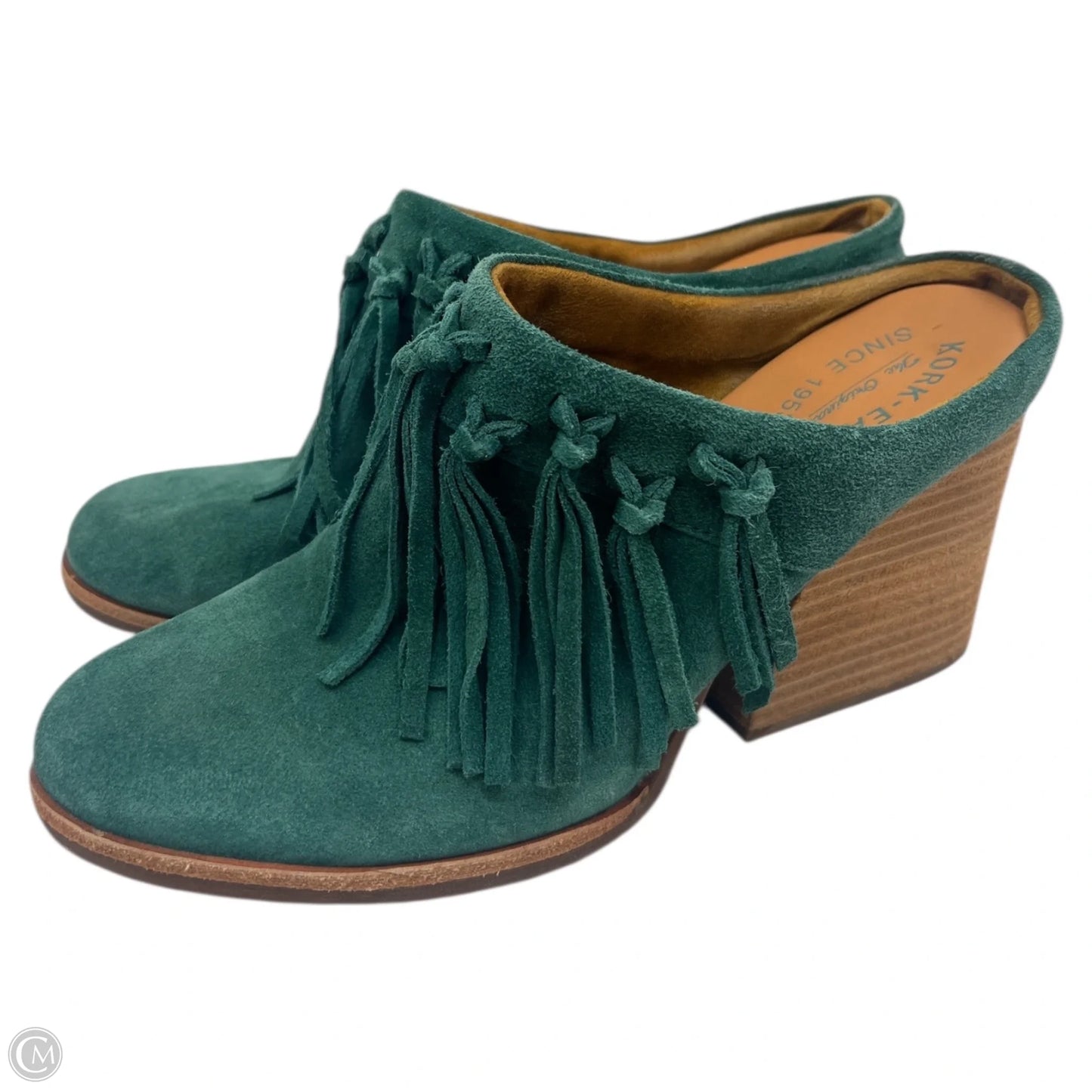 Shoes Heels Block By Kork Ease In Green, Size: 10