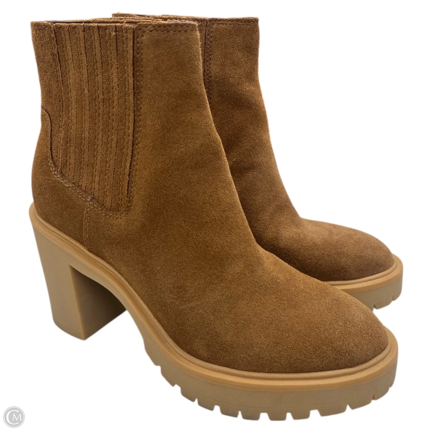 Boots Ankle Heels By Dolce Vita In Brown, Size: 7.5