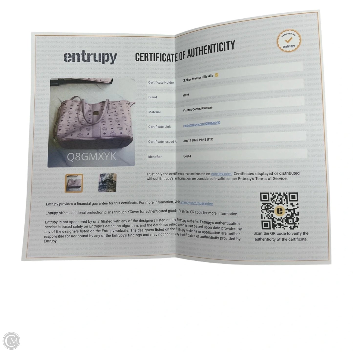 Tote Luxury Designer By Mcm, Size: Large