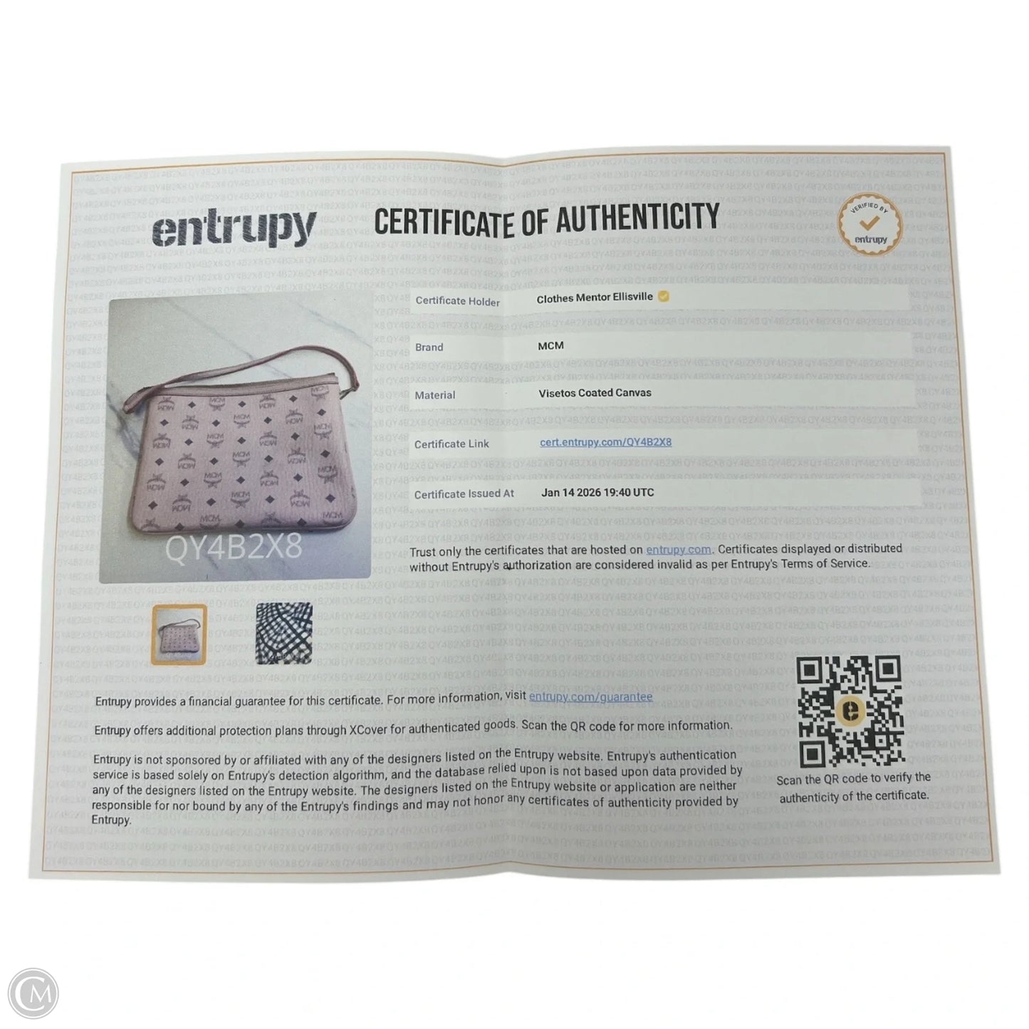 Wristlet Luxury Designer By Mcm, Size: Large