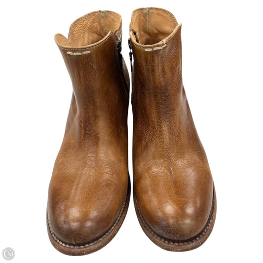 Boots Ankle Heels By Bed Stu In Tan, Size: 7.5