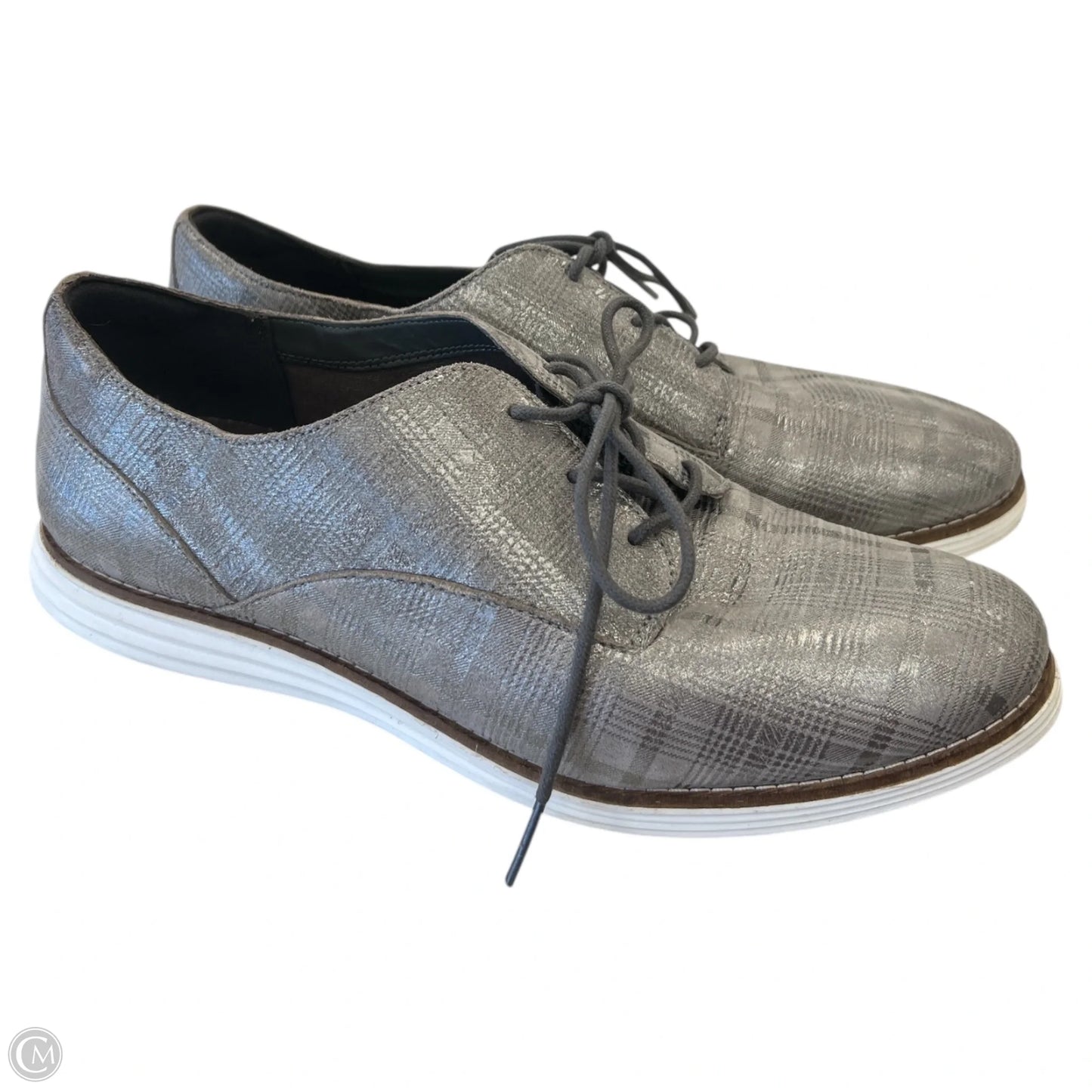 Shoes Flats By Cole-haan In Silver, Size: 9.5