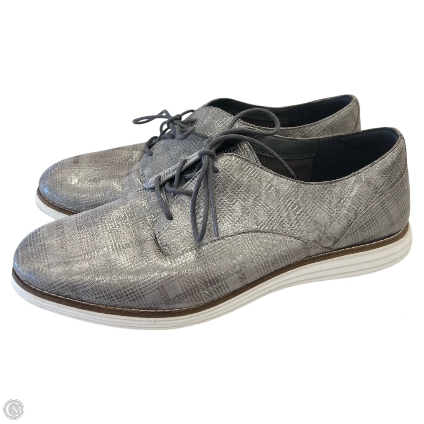 Shoes Flats By Cole-haan In Silver, Size: 9.5