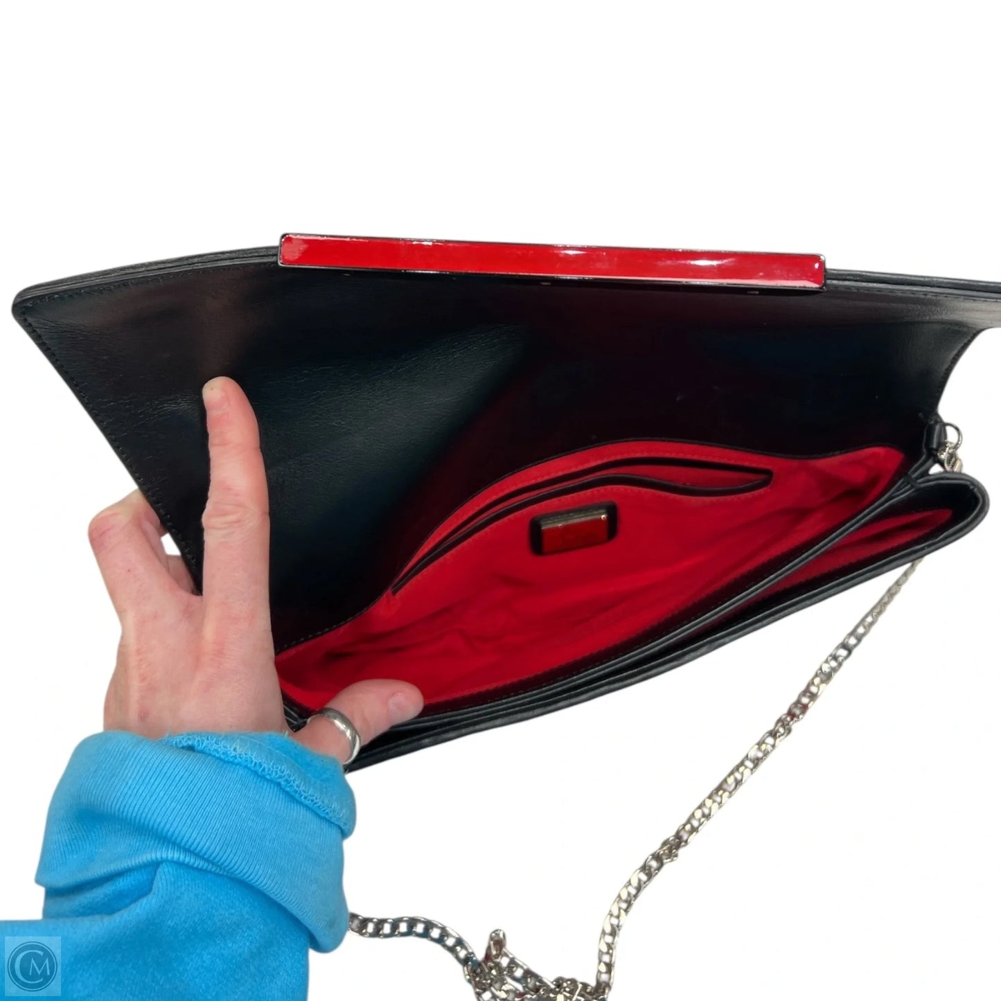 Clutch Luxury Designer By Christian Louboutin, Size: Medium