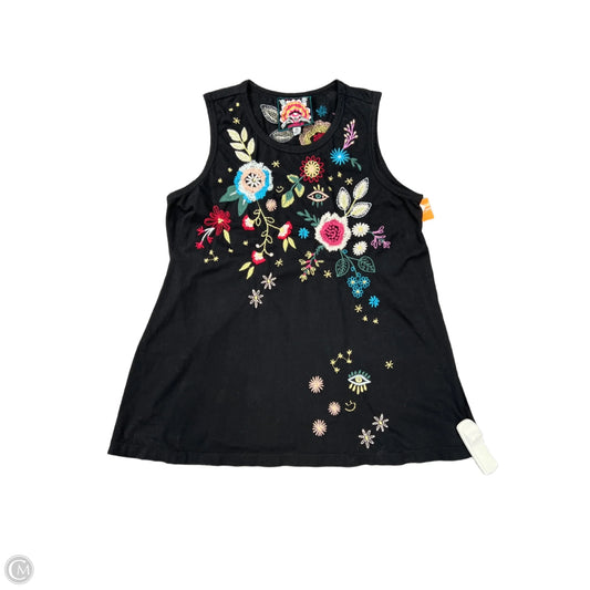 Top Sleeveless By Johnny Was In Black, Size: Xs