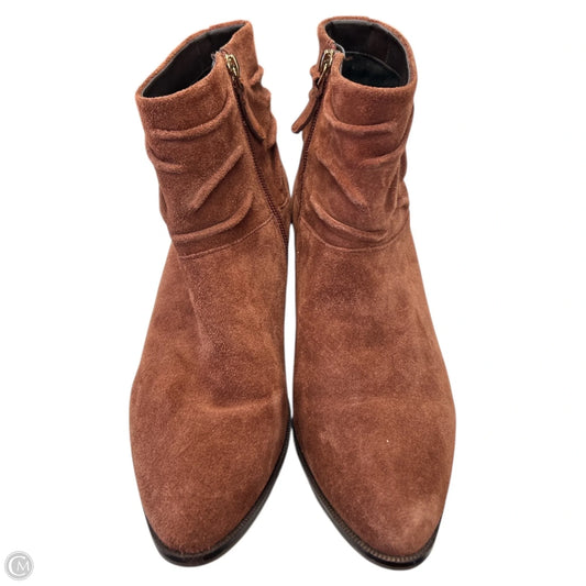 Boots Ankle Heels By Cole-haan In Brown, Size: 7.5