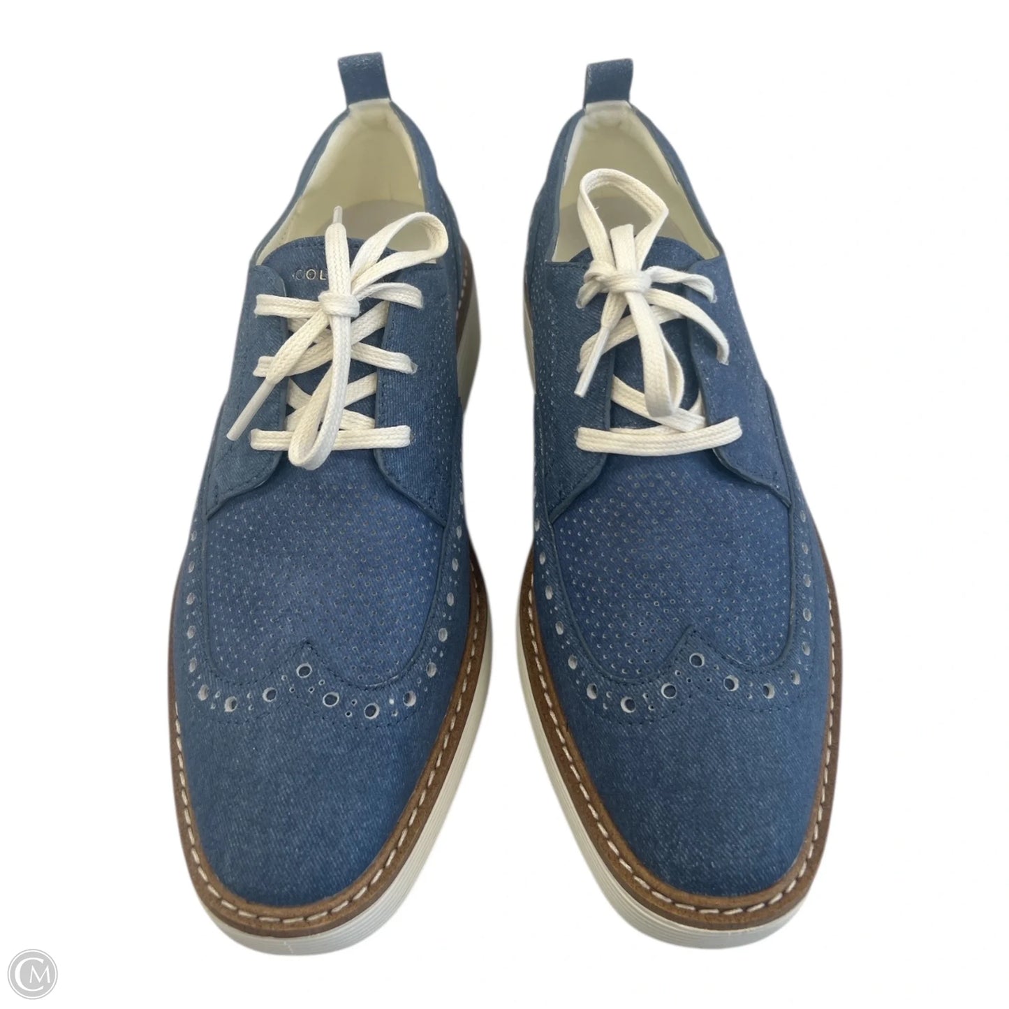 Shoes Heels Platform By Cole-haan In Blue, Size: 6.5
