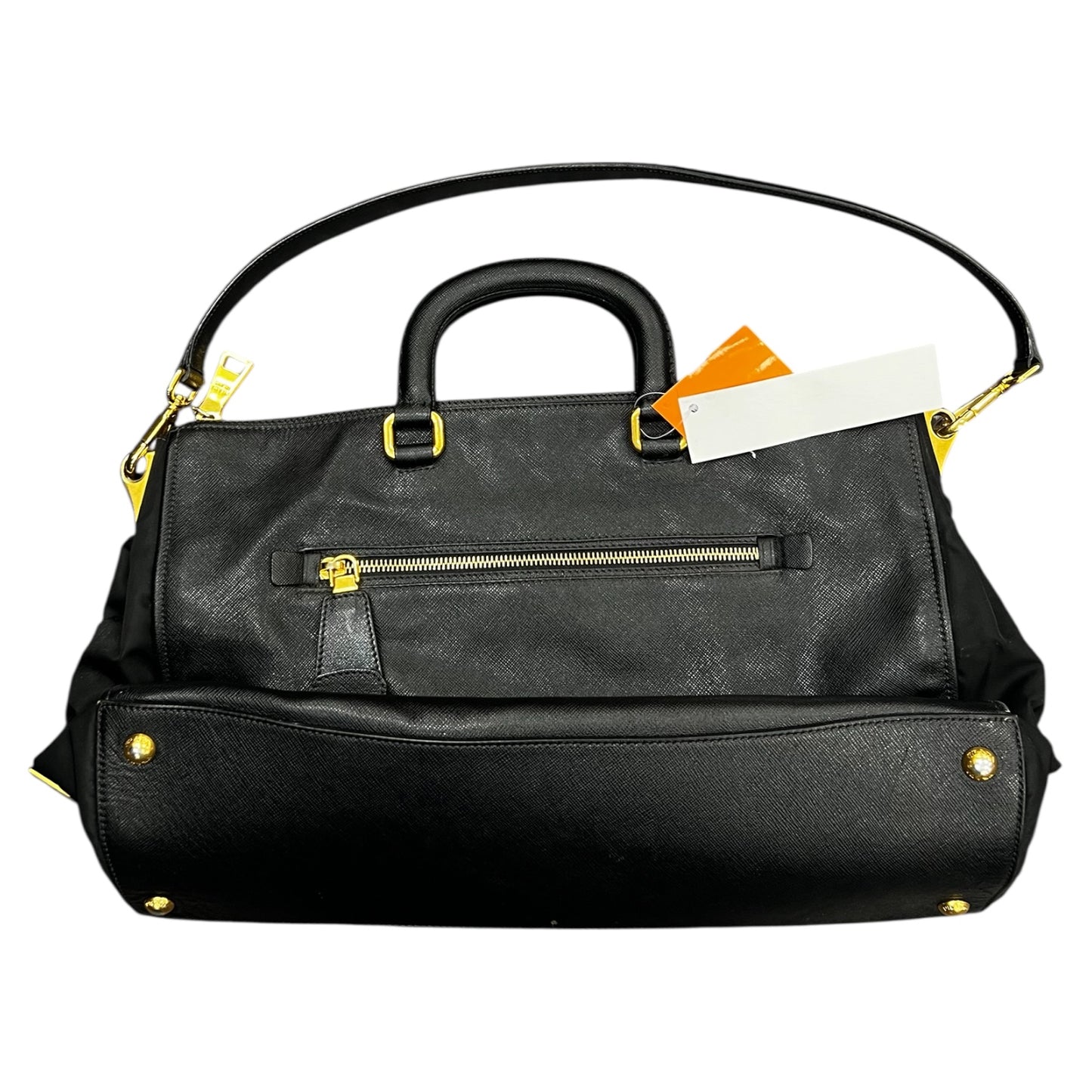 Handbag Luxury Designer By Prada In Black, Size:Large