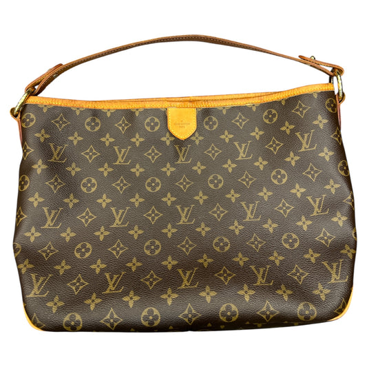 Handbag Luxury Designer By Louis Vuitton In Brown, Size:Large