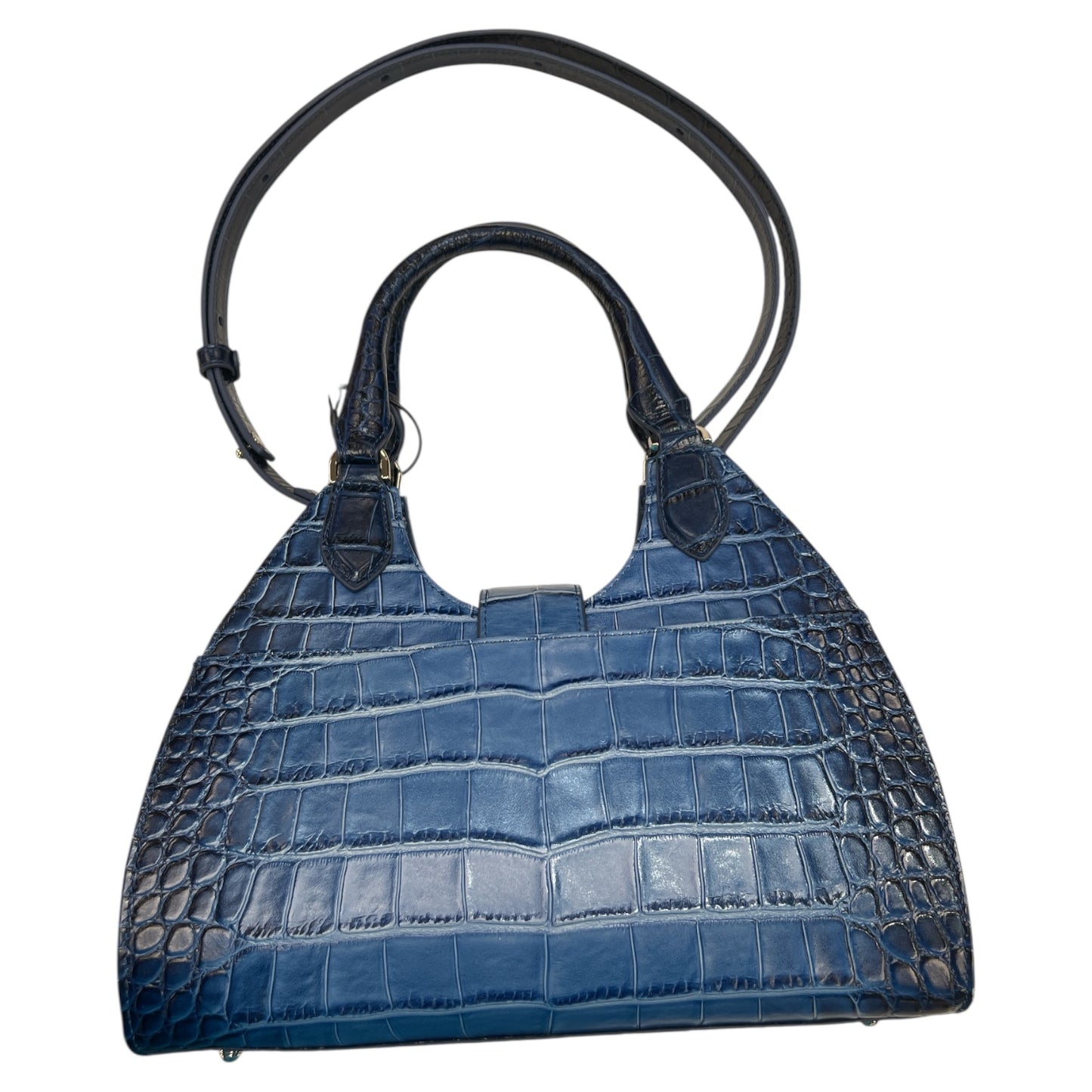 Handbag Designer By Brahmin In Blue, Size:Medium