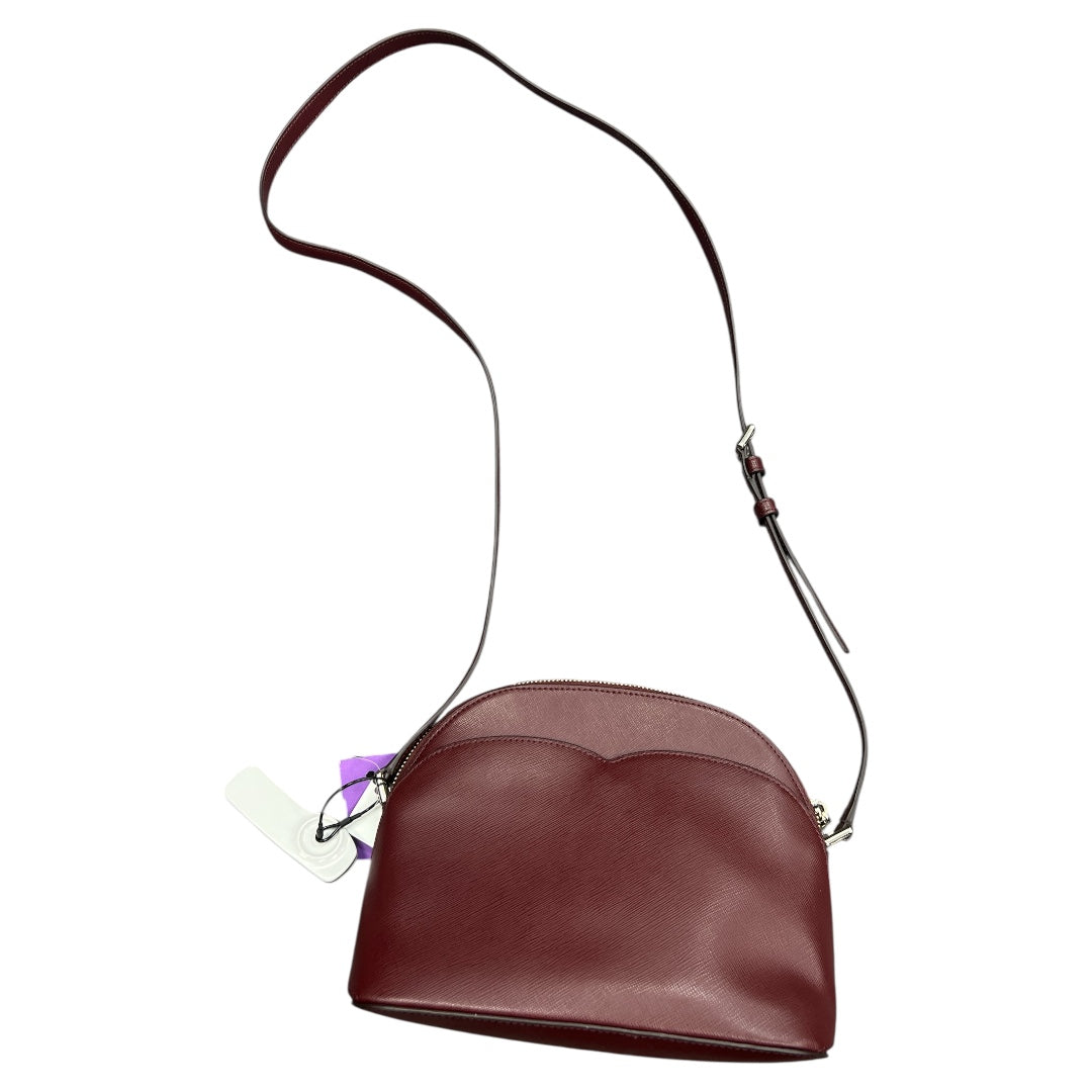 Crossbody Designer By Kate Spade In Maroon, Size:Small