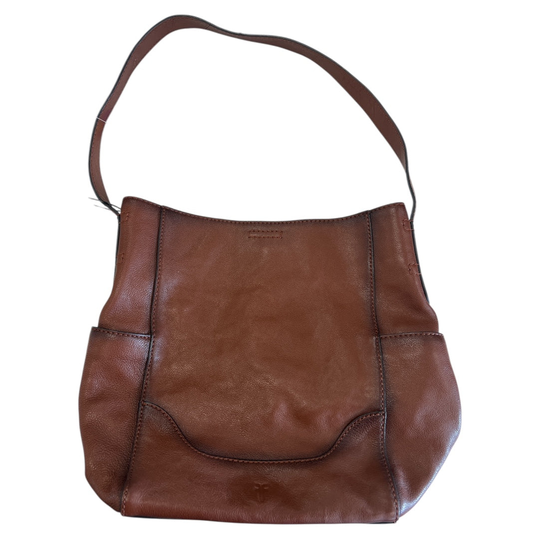 Handbag Designer By Frye In Brown, Size:Medium