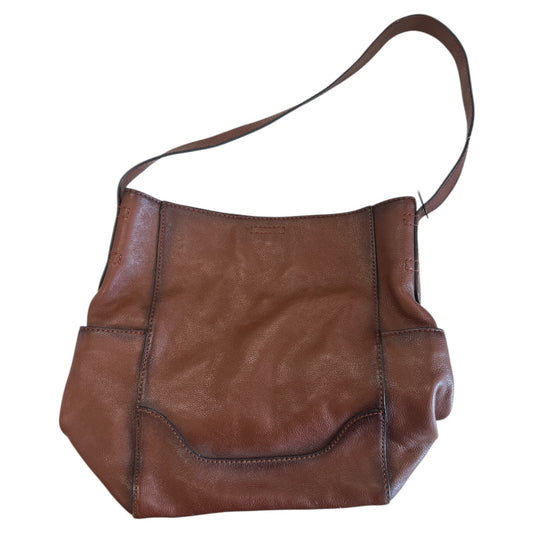 Handbag Designer By Frye In Brown, Size:Medium