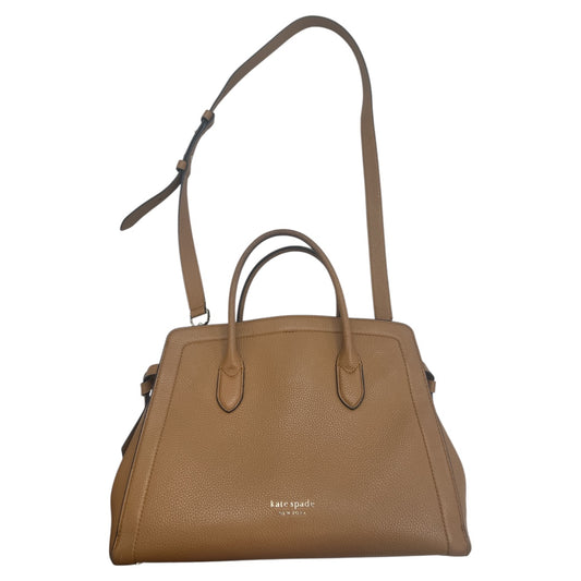 Handbag Designer By Kate Spade In Tan, Size:Large