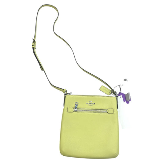 Crossbody Designer By Coach In Green, Size:Small