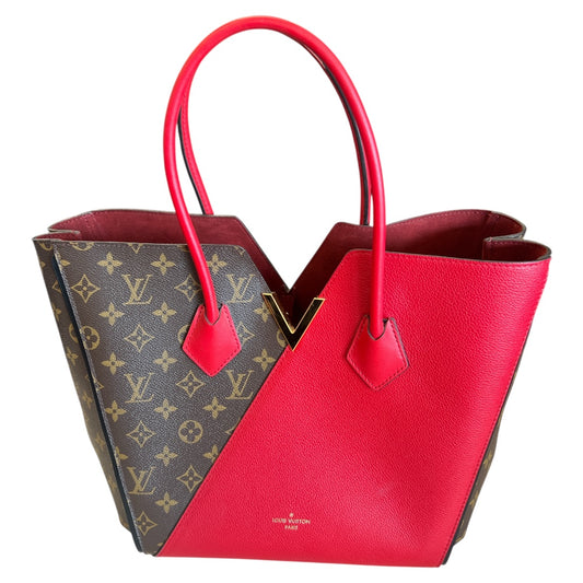 Handbag Luxury Designer By Louis Vuitton In Brown, Size:Large