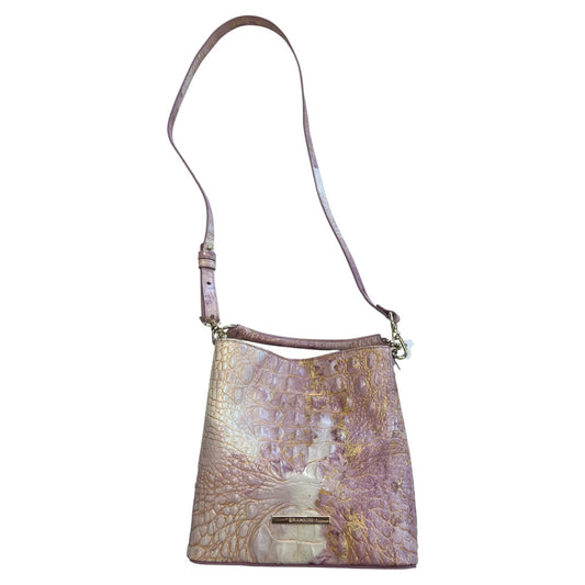 Crossbody Designer By Brahmin In Pink, Size:Small