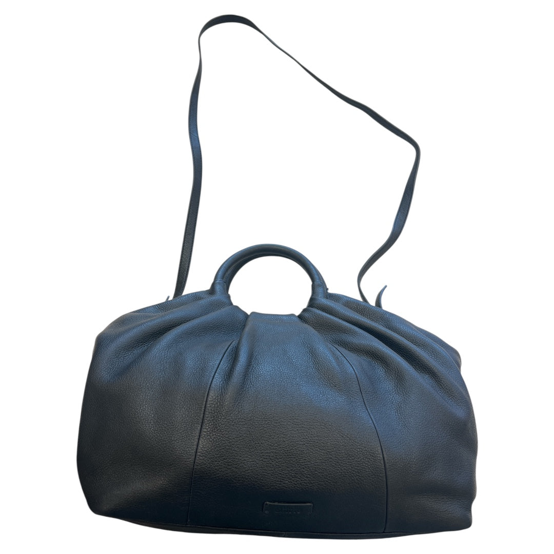 Handbag Leather By Vince Camuto In Black, Size:Large