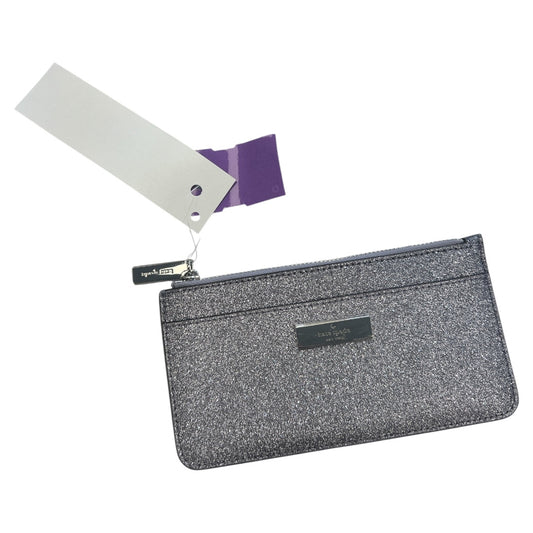 Coin Purse Designer By Kate Spade In Silver, Size:Large