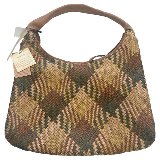 Handbag Leather By Clothes Mentor In Tan, Size:Large