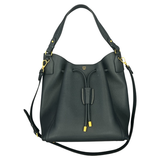 Handbag Luxury Designer By Mcm In Black, Size:Large