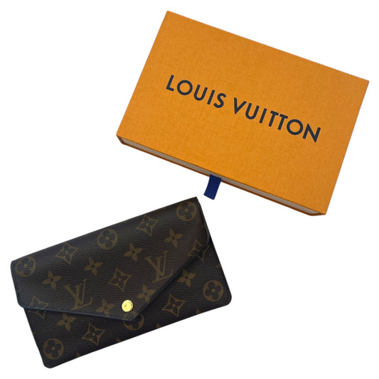 Wallet Luxury Designer By Louis Vuitton In Brown, Size:Large