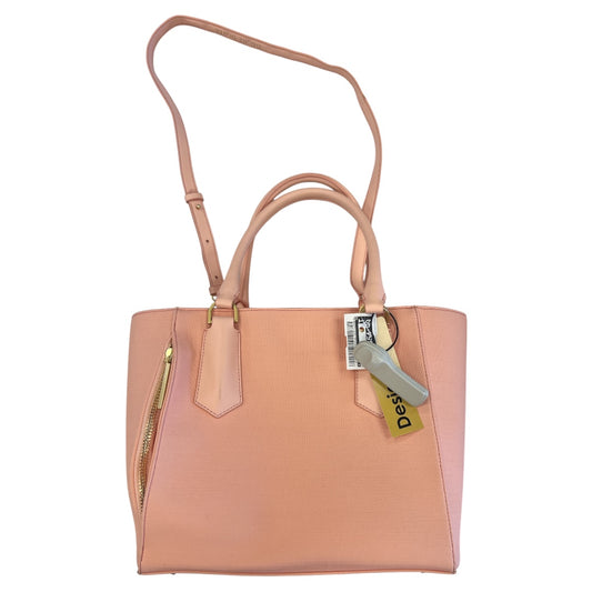 Handbag Leather By Cmb In Peach, Size:Large