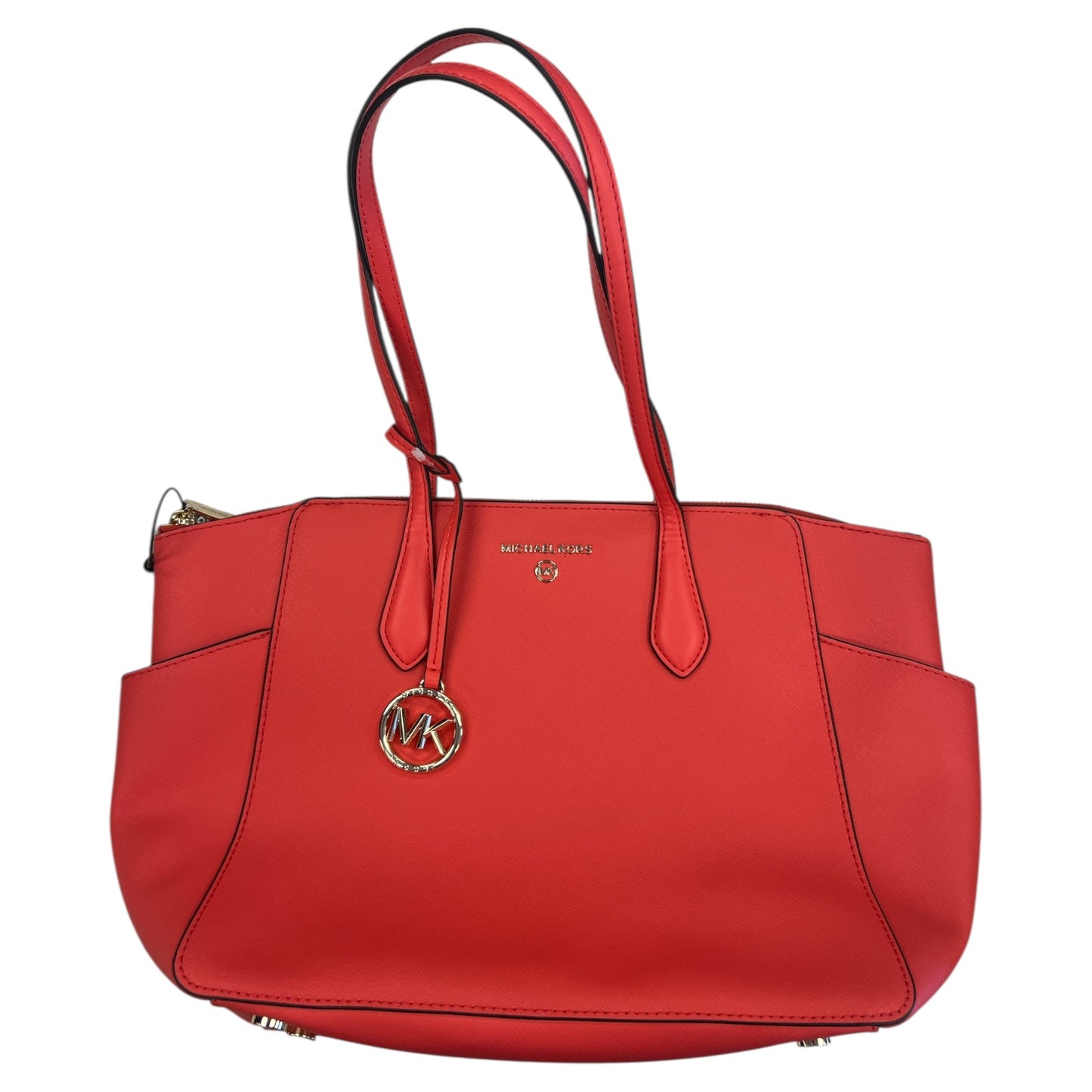 Handbag Designer By Michael Kors In Coral, Size:Large
