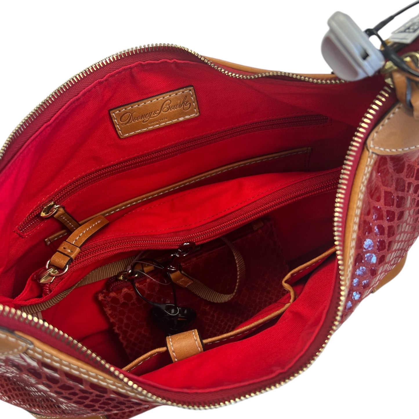 Handbag Designer By Dooney And Bourke In Red, Size:Large