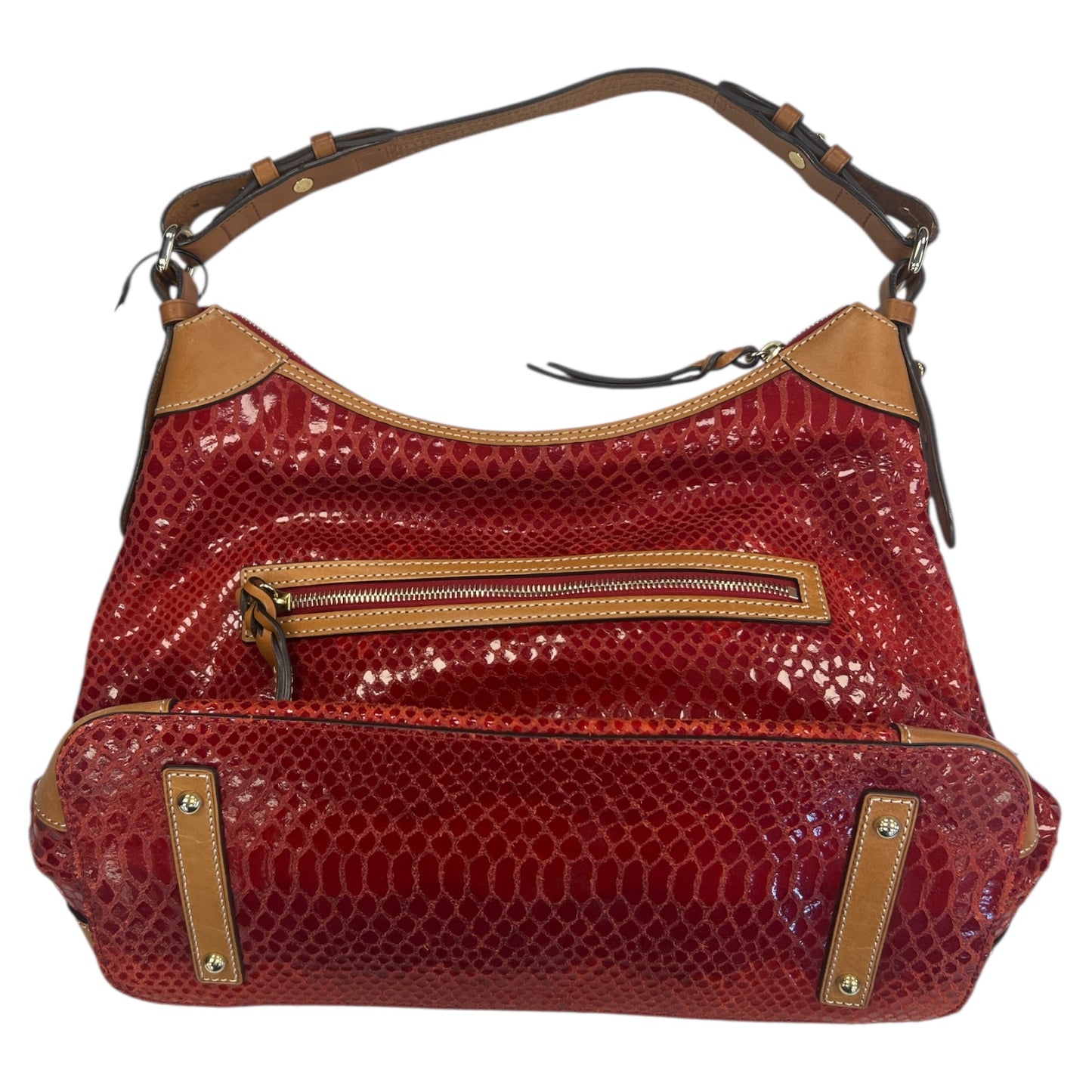 Handbag Designer By Dooney And Bourke In Red, Size:Large
