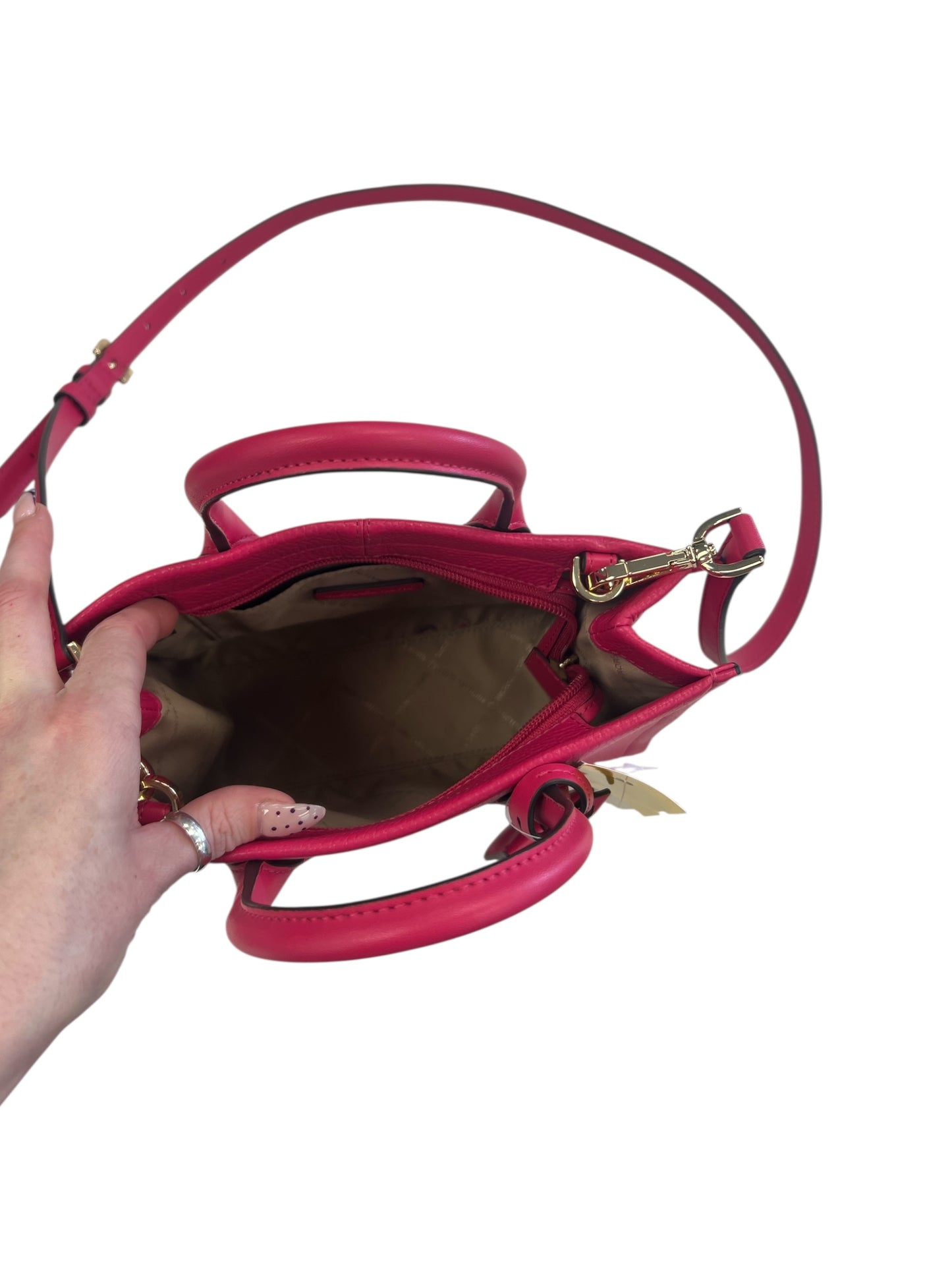 Crossbody Designer By Michael Kors In Pink, Size:Medium