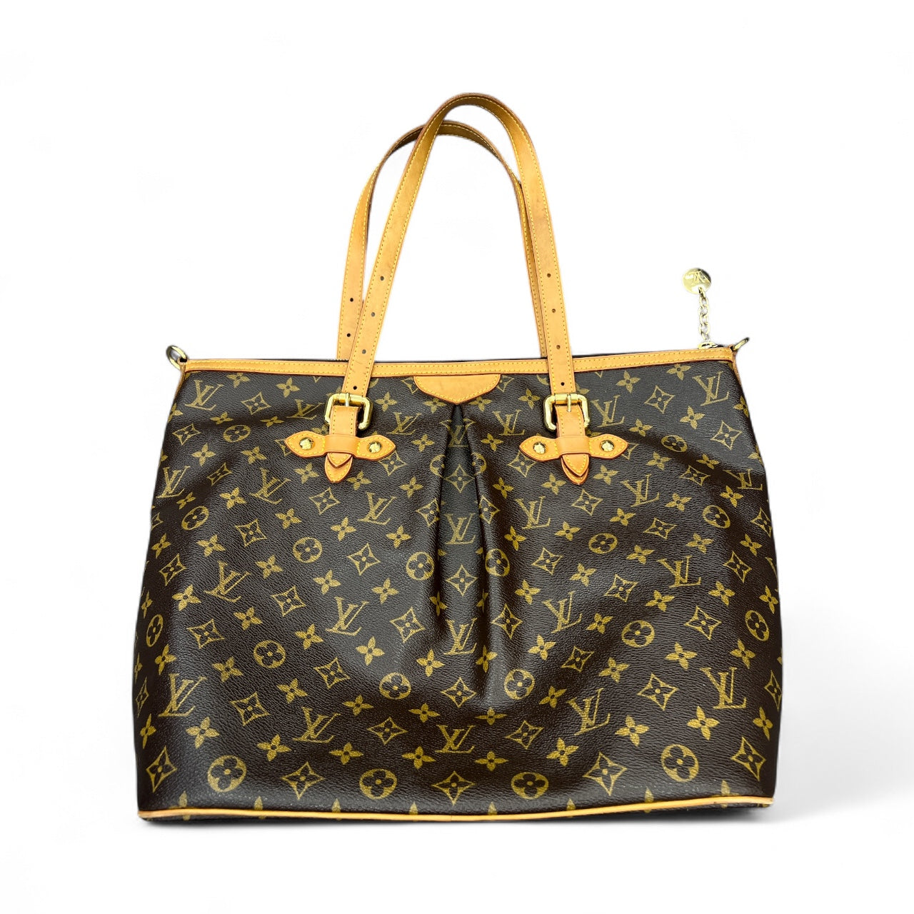 Handbag Luxury Designer By Louis Vuitton In Brown, Size:Large