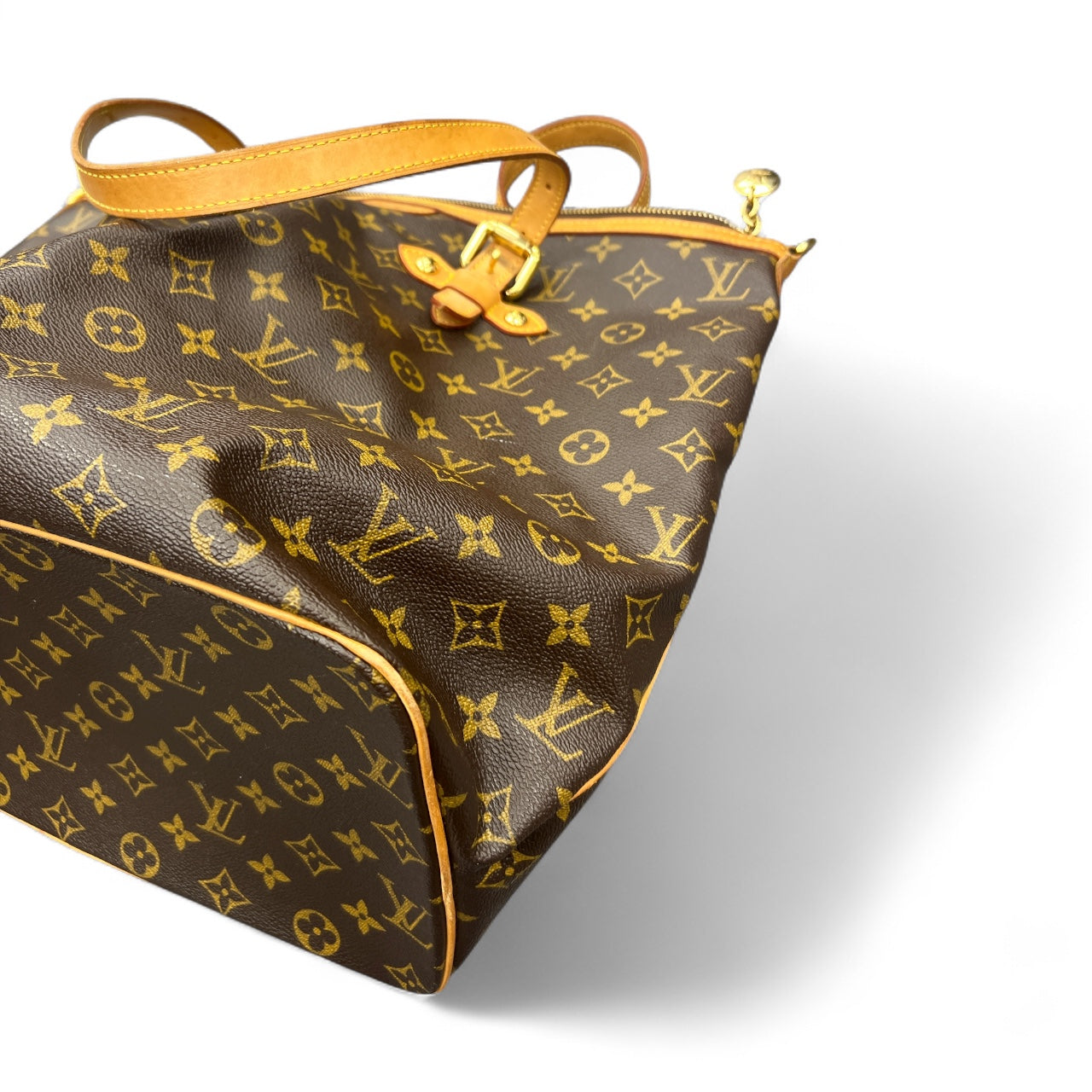 Handbag Luxury Designer By Louis Vuitton In Brown, Size:Large