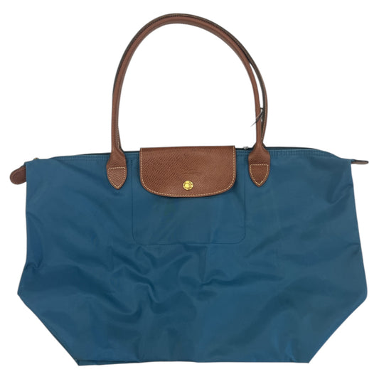 Handbag Designer By Longchamp In Blue, Size:Large