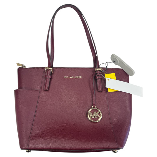 Handbag Designer By Michael Kors In Maroon, Size:Medium