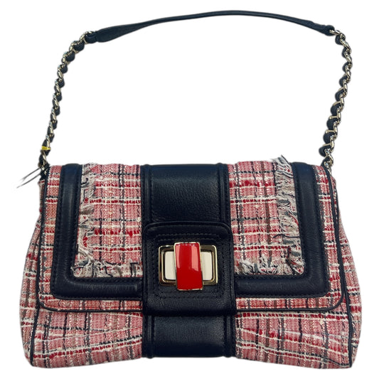 Handbag Designer By Kate Spade In Plaid Pattern, Size:Small