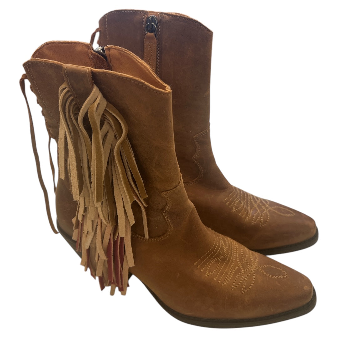 Boots Western By Dingo In Brown, Size:7