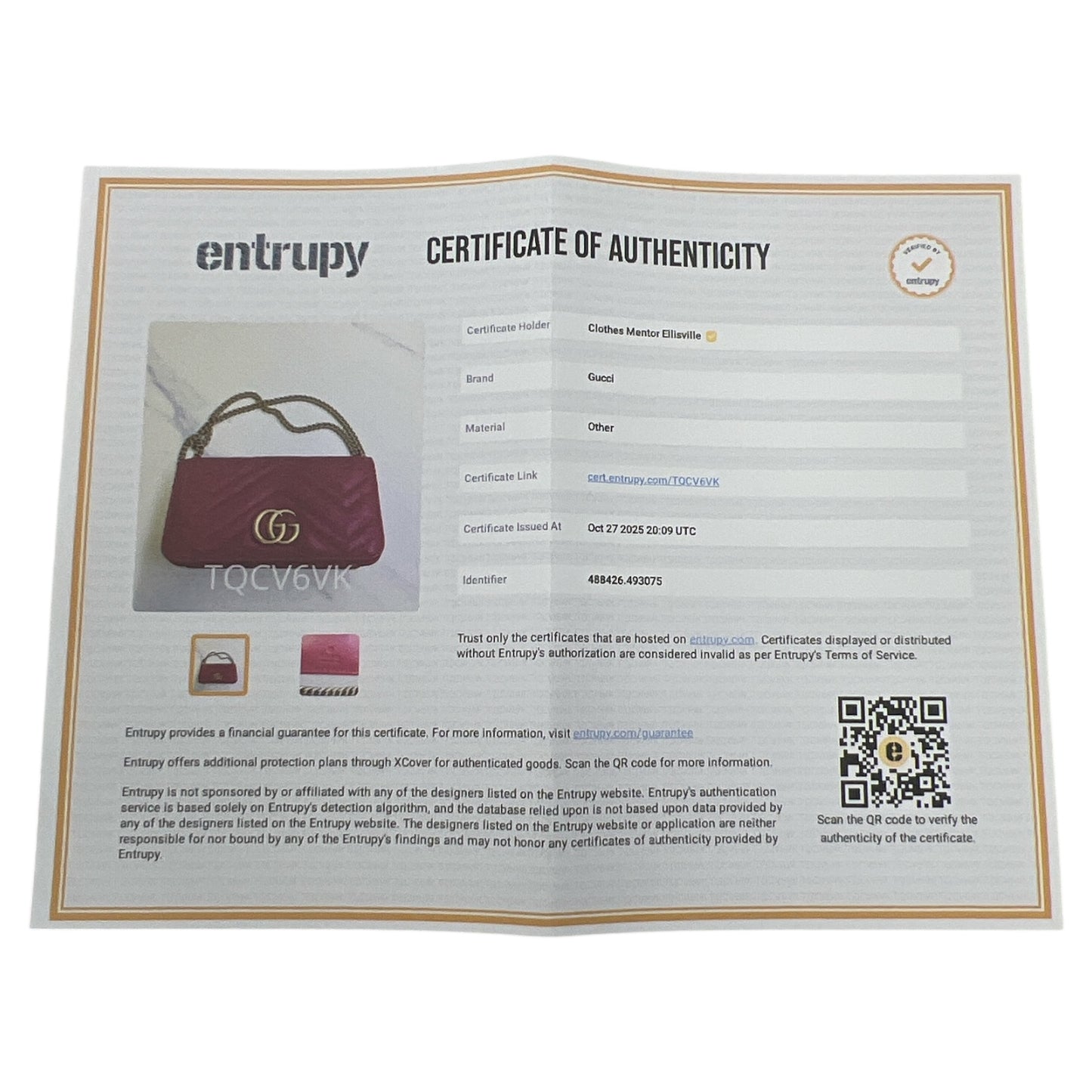 Crossbody Luxury Designer By Gucci In Red, Size:Small