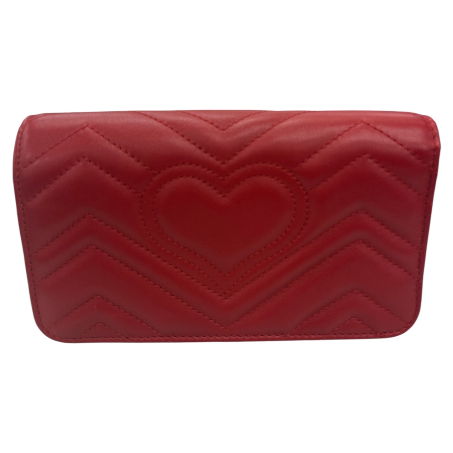 Crossbody Luxury Designer By Gucci In Red, Size:Small