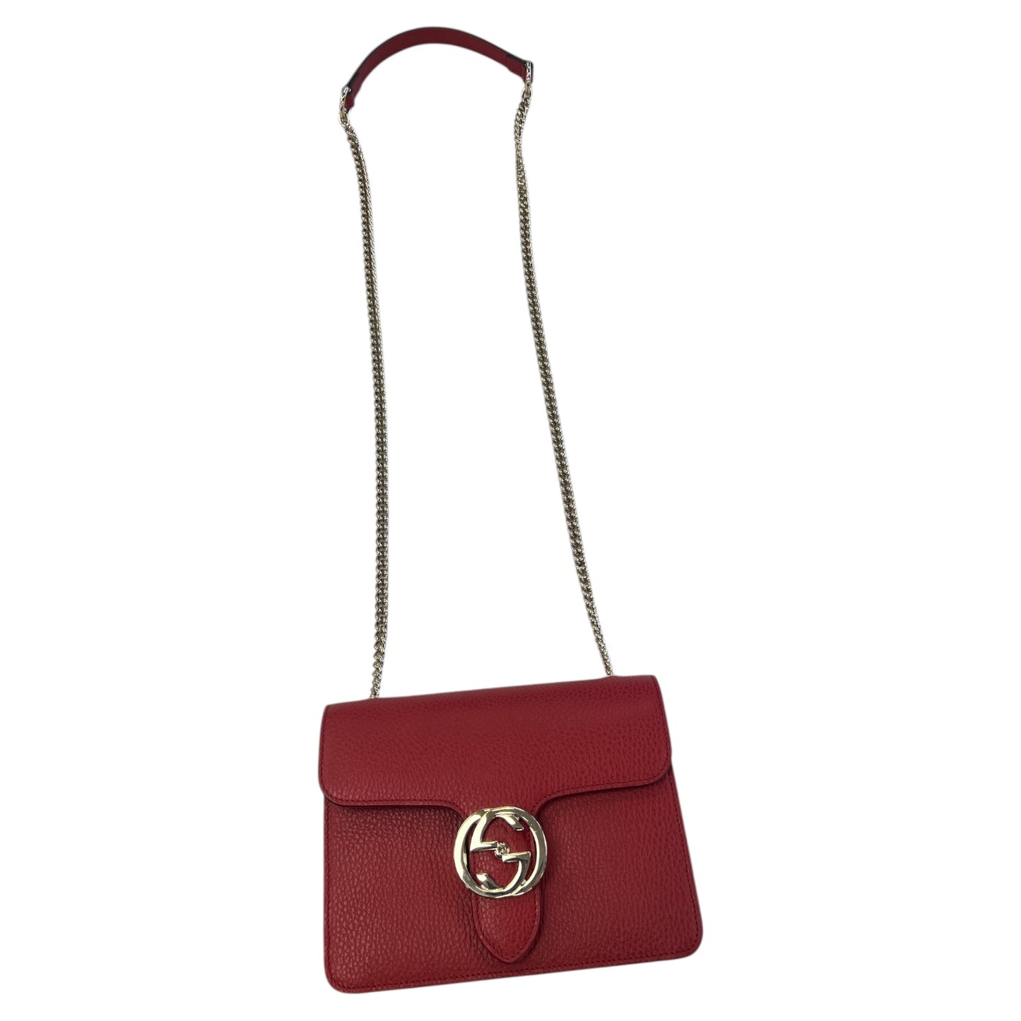Crossbody Luxury Designer By Gucci In Red, Size:Medium