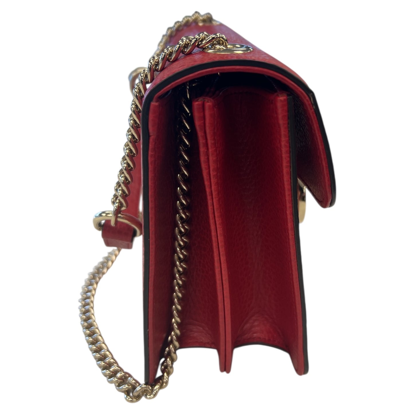 Crossbody Luxury Designer By Gucci In Red, Size:Medium