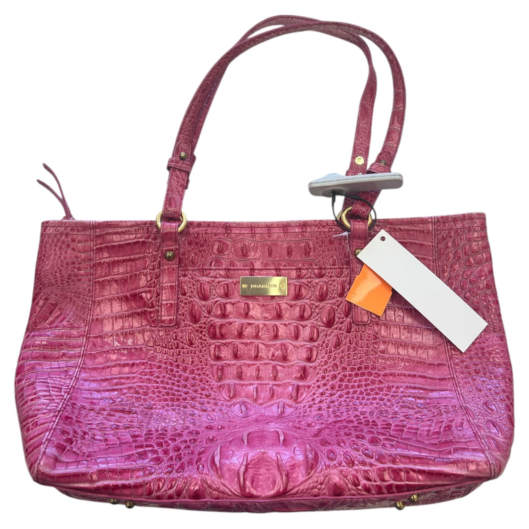 Handbag Designer By Brahmin In Pink, Size:Large