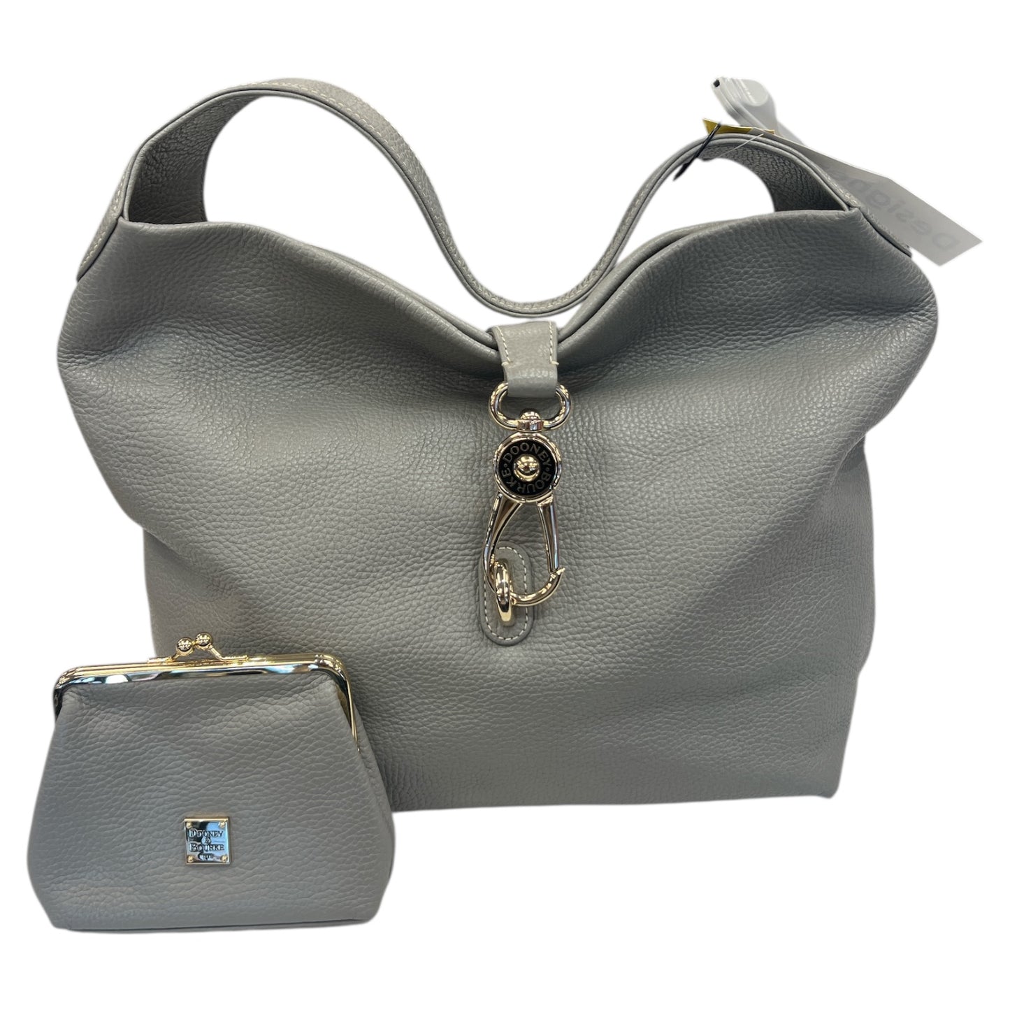 Handbag Designer By Dooney And Bourke In Grey, Size:Large